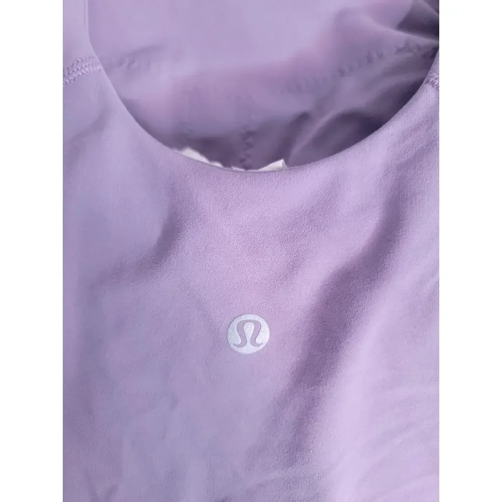 Lululemon Align High Neck Tank Top Sz 8 Lavender Nulu Workout